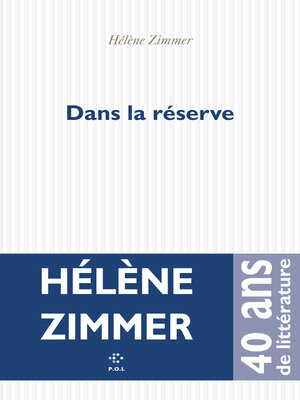 cover image of Dans la réserve